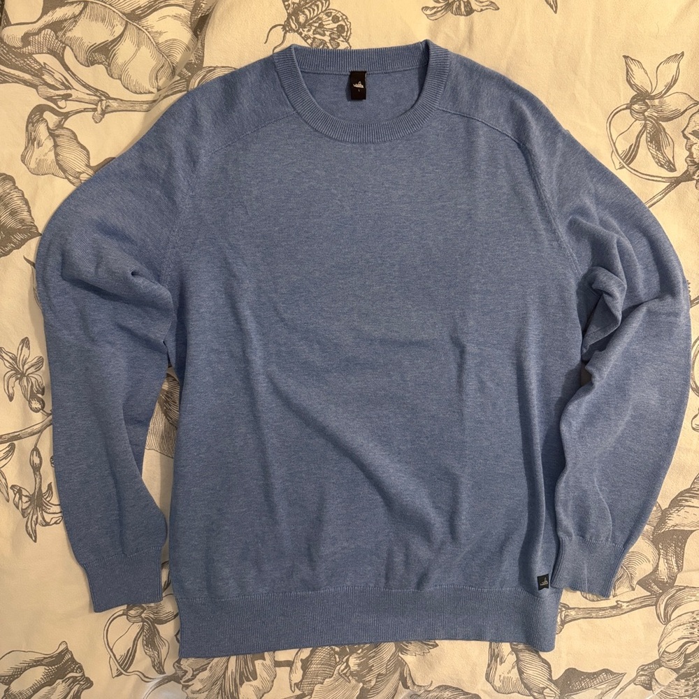 Classic Blue Crewneck Sweater for Men